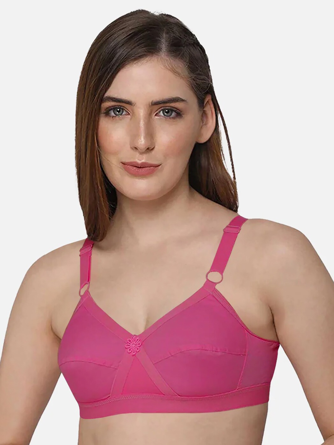 

intimacy LINGERIE Full Coverage Cotton Bra with All Day Comfort, Pink