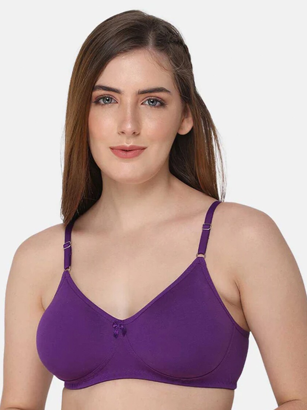 

intimacy LINGERIE Medium Coverage Cotton Bra, Purple