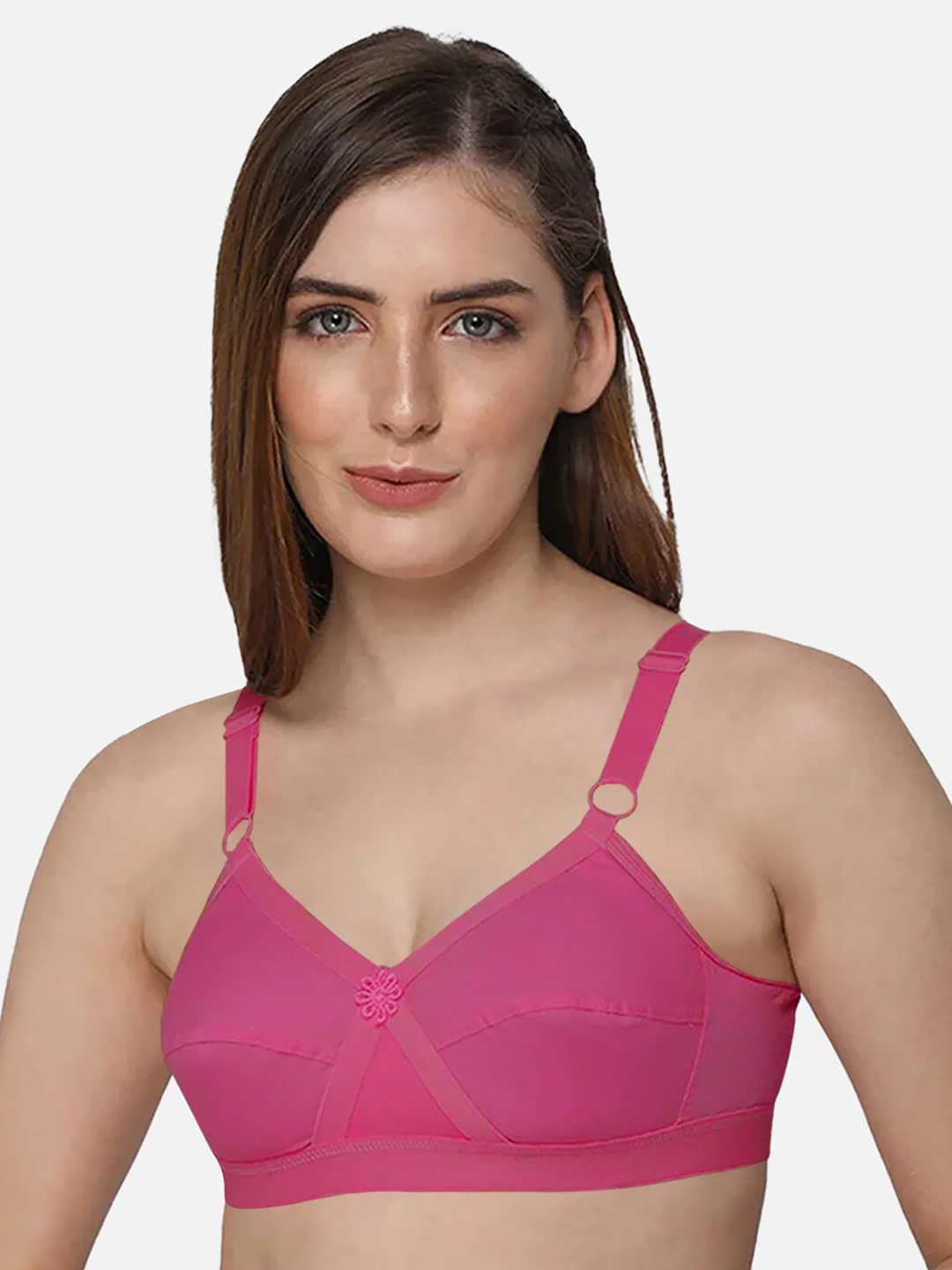 

intimacy LINGERIE Full Coverage All Day Comfort Cotton Everyday Bra, Pink