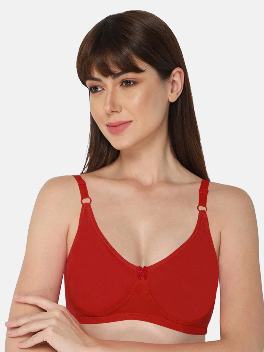 

intimacy LINGERIE Medium Coverage Non Padded Everyday Bra With All Day Comfort, Red