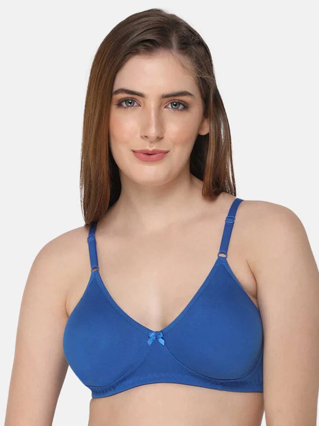 

intimacy LINGERIE Medium Coverage Cotton Bra, Blue