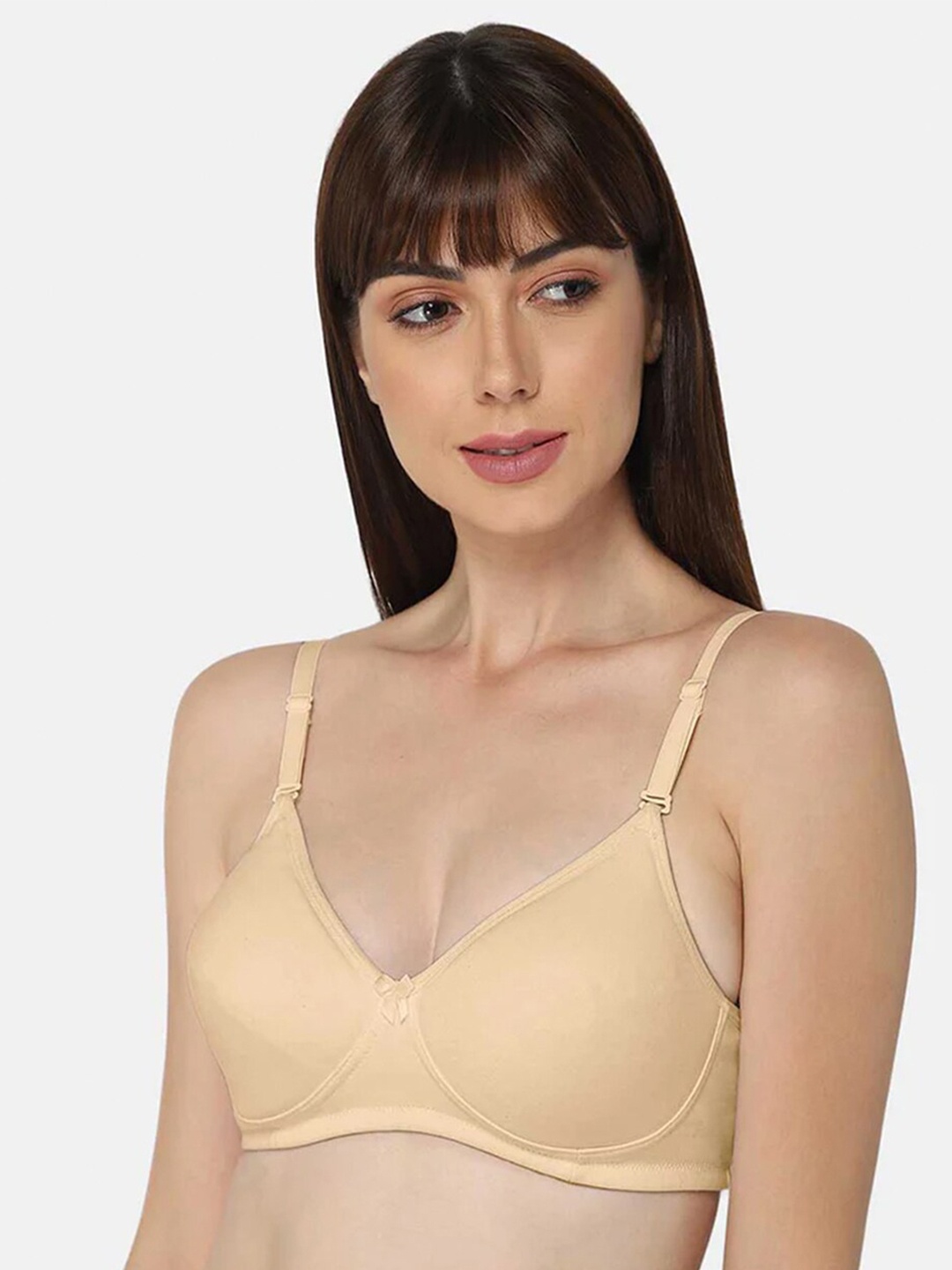 

intimacy LINGERIE Medium Coverage Lightly Padded Cotton Everyday Bra With All Day Comfort, Beige