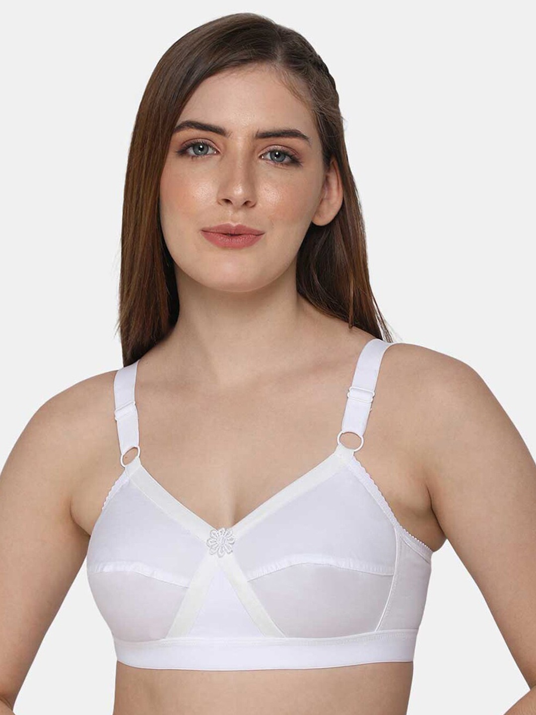

intimacy LINGERIE Full Coverage All Day Comfort Cotton Everyday Bra, White