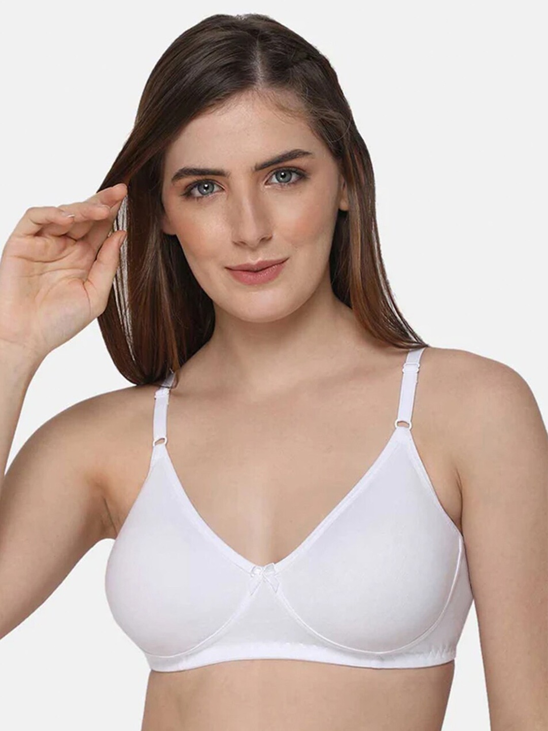 

intimacy LINGERIE Medium Coverage Cotton Bra All Day Comfort, White