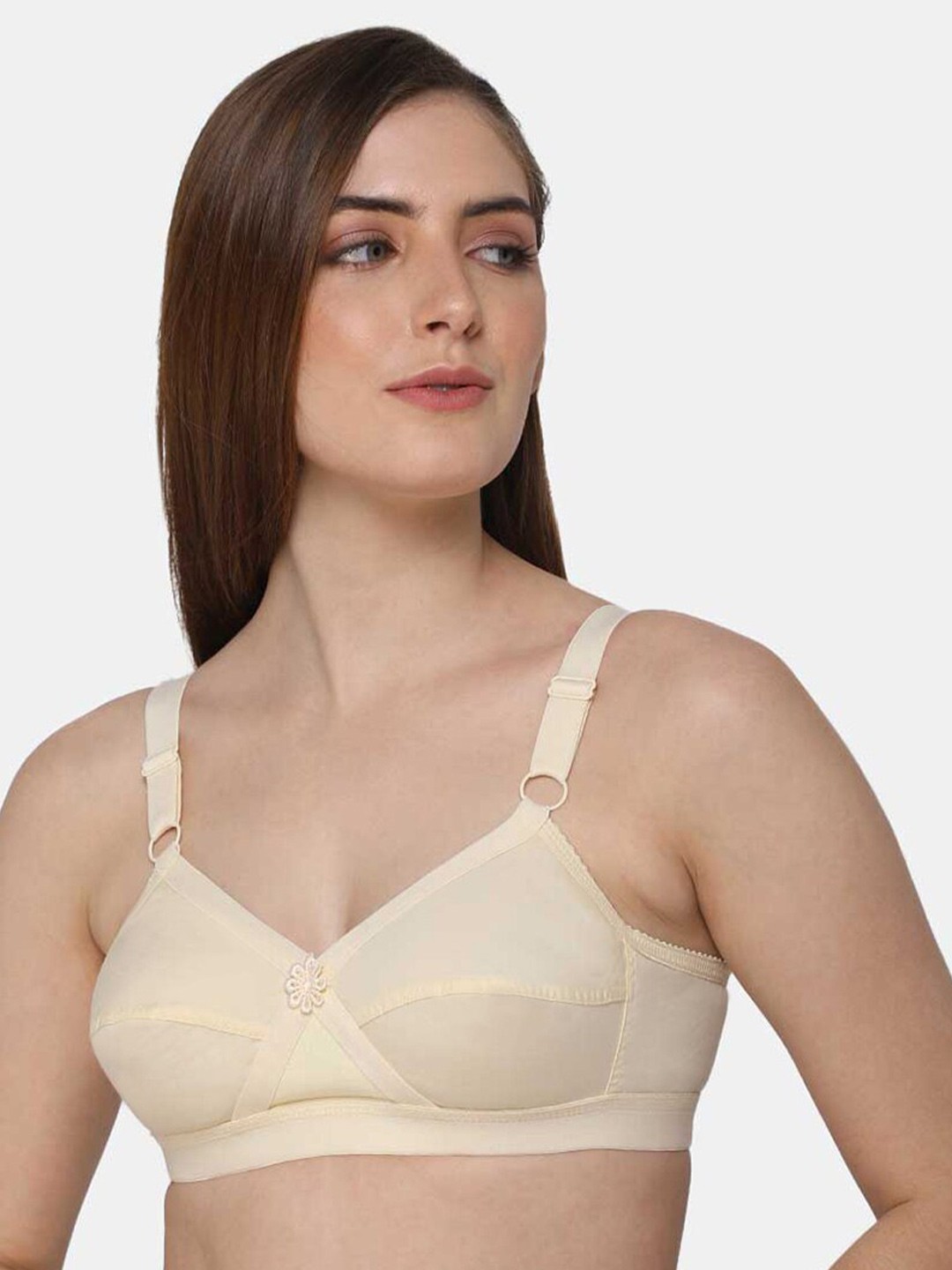 

intimacy LINGERIE Full Coverage Non Padded Cotton Everyday Bra With All Day Comfort, Nude