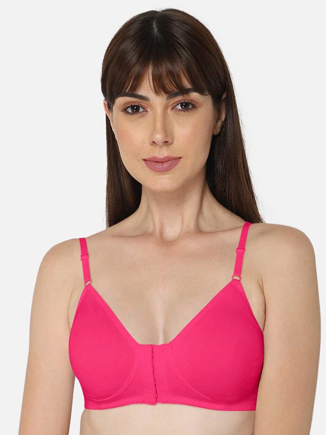 

intimacy LINGERIE Medium Coverage Cotton T-shirt Bra With All Day Comfort, Fuchsia