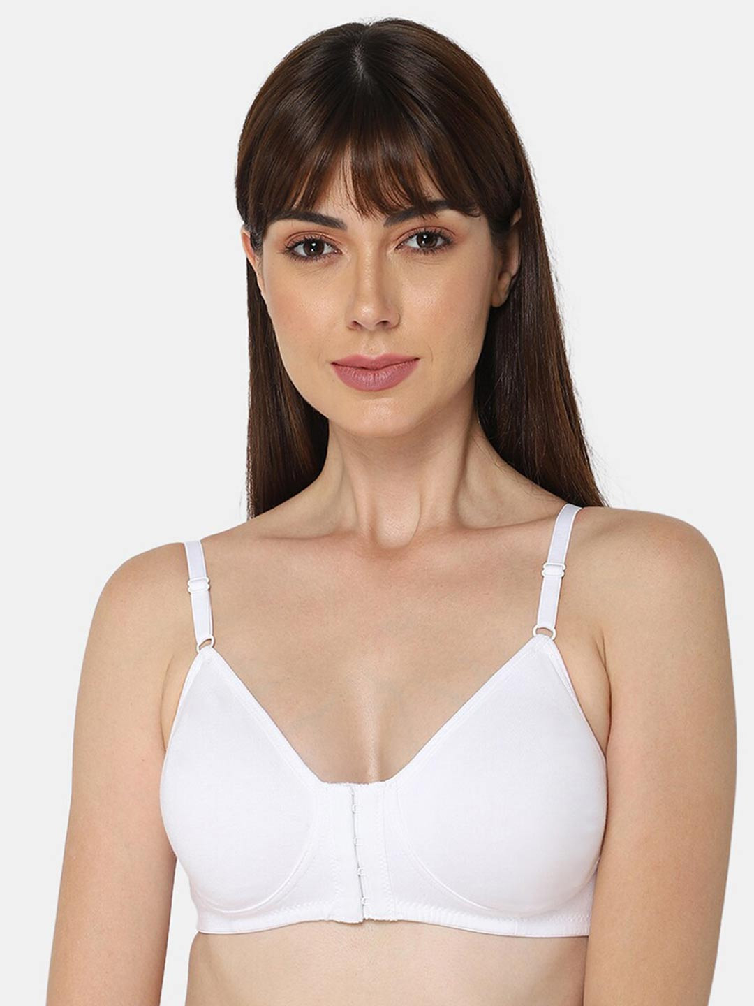 

intimacy LINGERIE Medium Coverage Cotton Bra with All Day Comfort, White