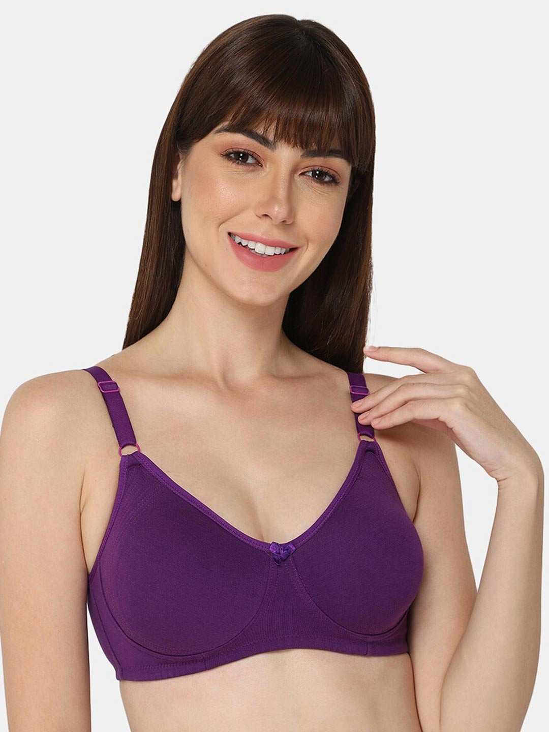 

intimacy LINGERIE Full Coverage Cotton T-shirt Bra With All Day Comfort, Purple