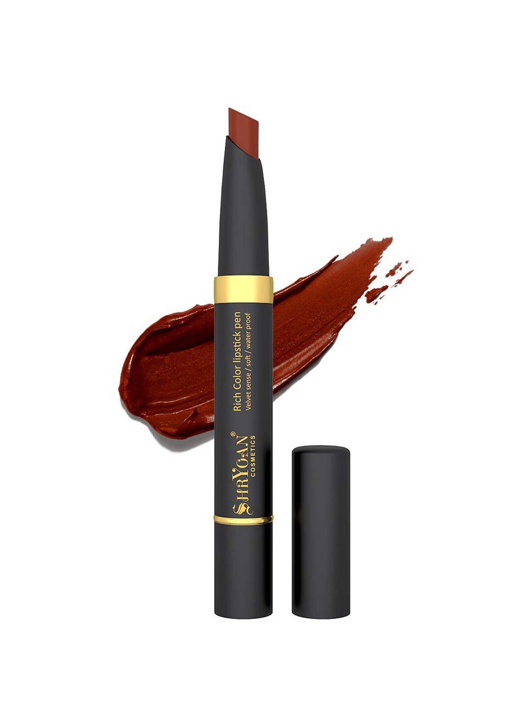 

SHRYOAN Velvet Sense Rich Color Lipstick - 2.1g - Zig-Zag 12, Brown