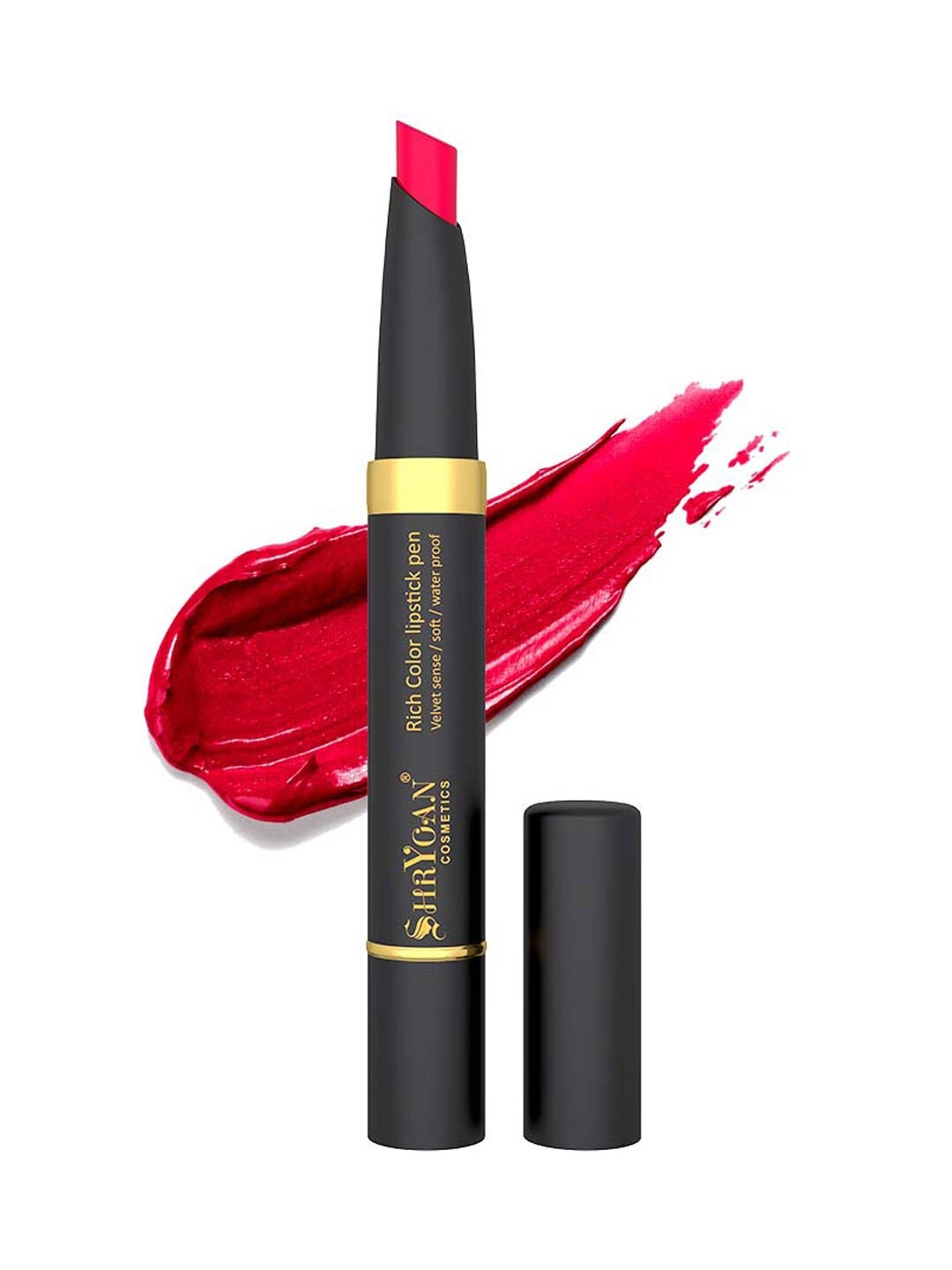 SHRYOAN Velvet Sense Rich Color Waterproof Lipstick - 2.1g - SH04, Red