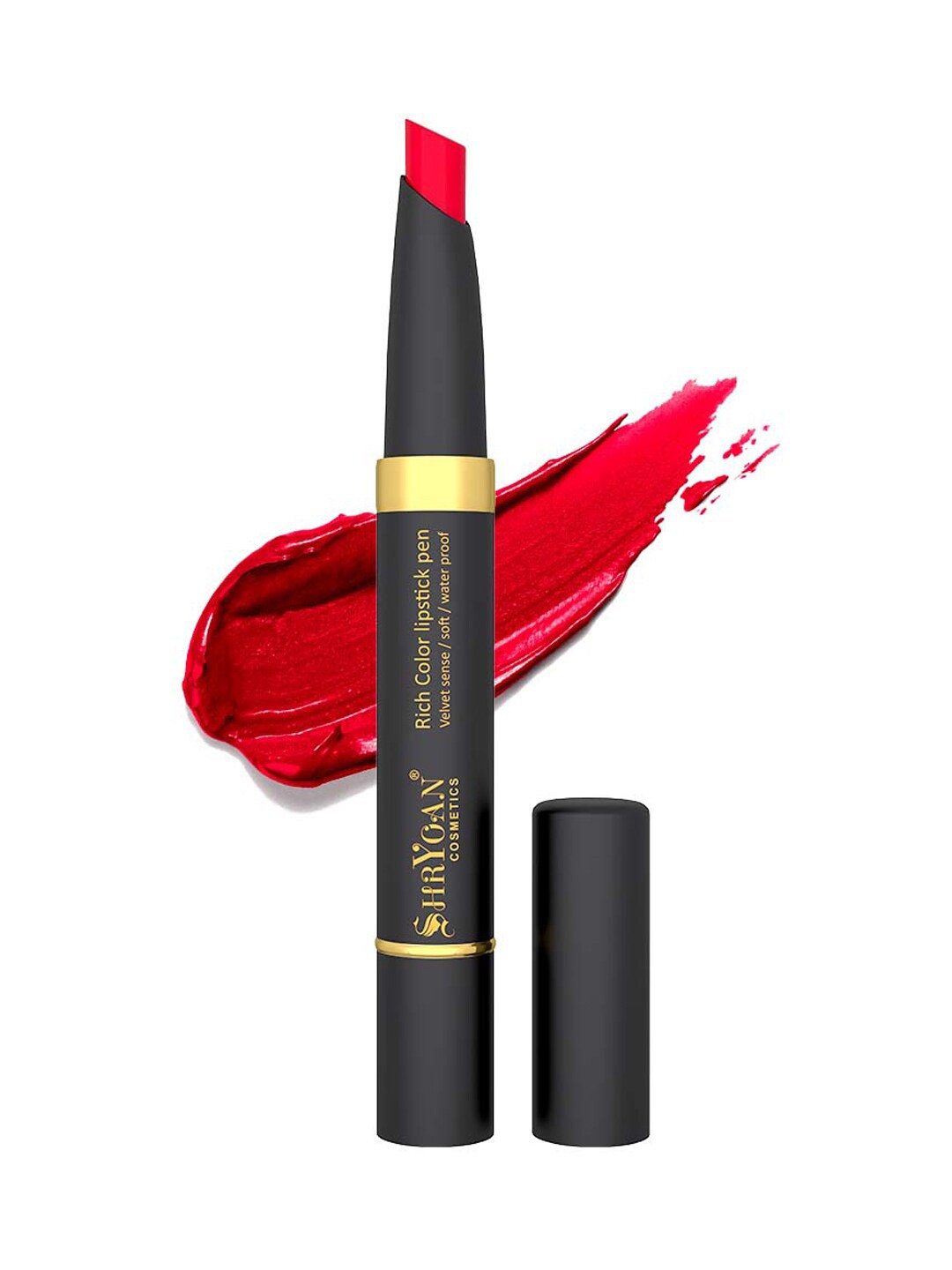 

SHRYOAN Velvet Sense Rich Color Waterproof Lipstick - 2.1g - SH10, Red