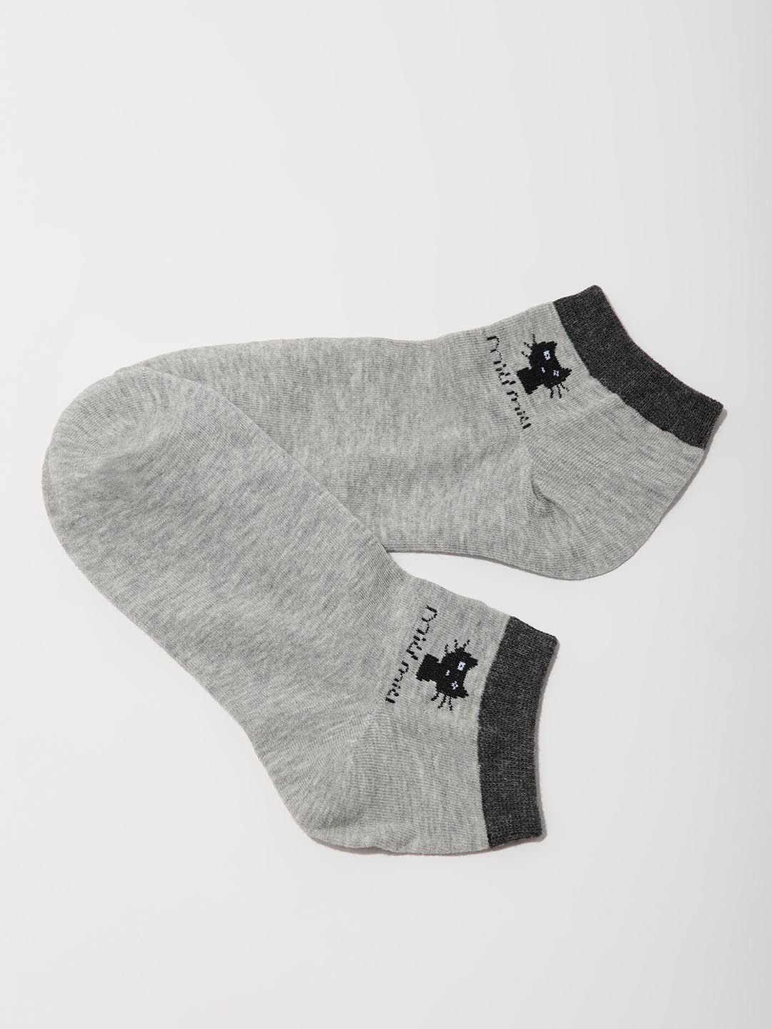 

LULU & SKY Women Ankle Length Socks, Grey