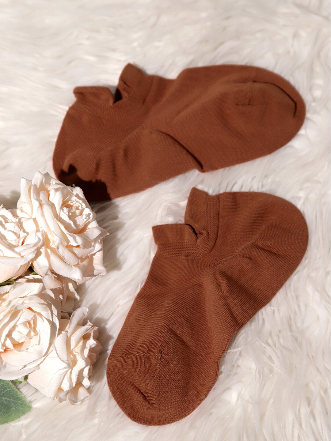 

LULU & SKY Women Ankle Length Socks, Brown