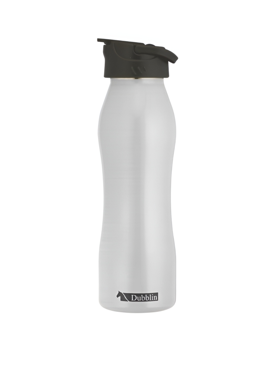 

Dubblin Silver Toned & Black Stainless Steel Solid Single Wall Vacuum Water Bottle 750ml