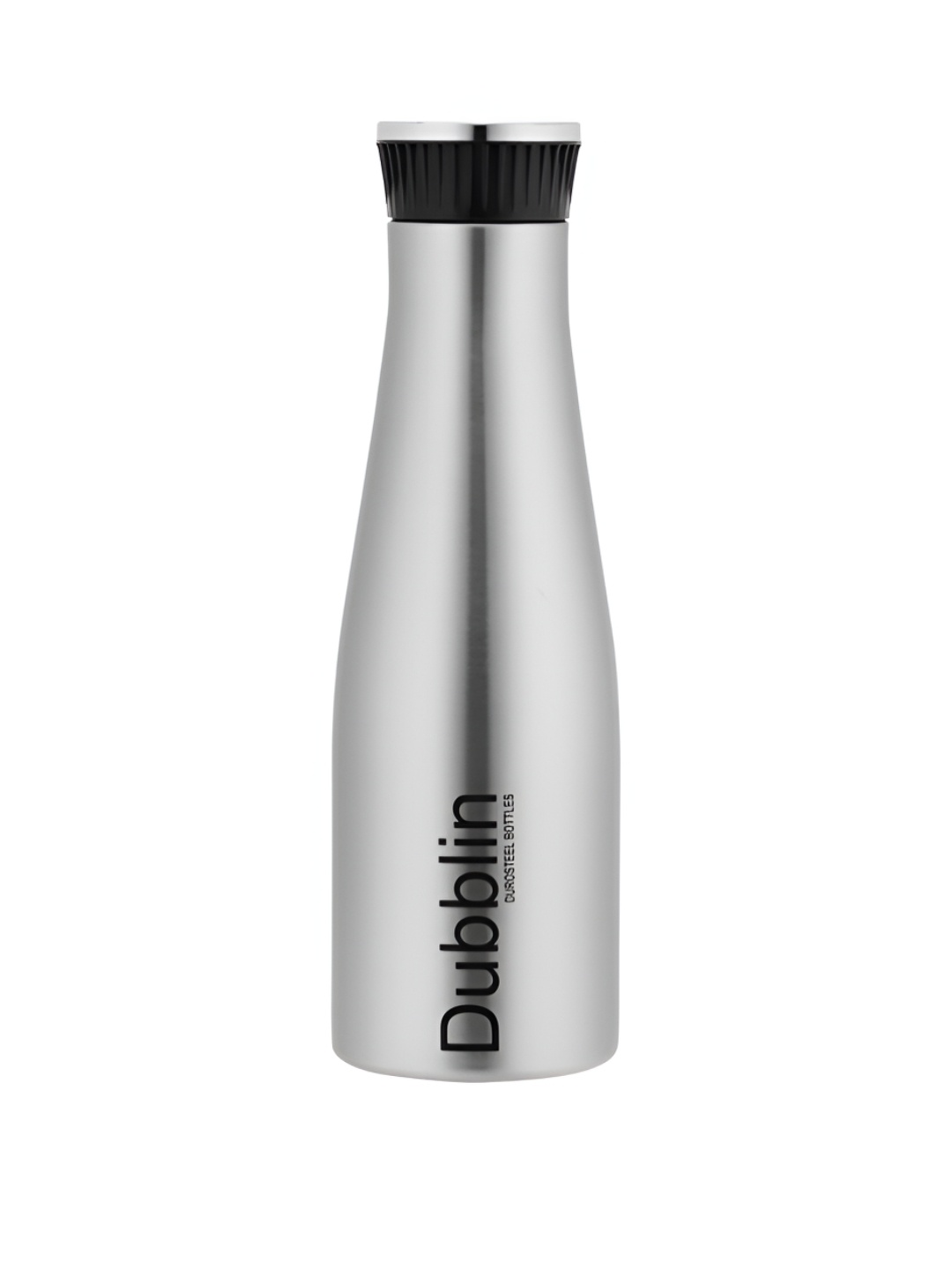 

Dubblin Silver-Toned & Black Stainless Steel BPA Free Water Bottle 1.1 L