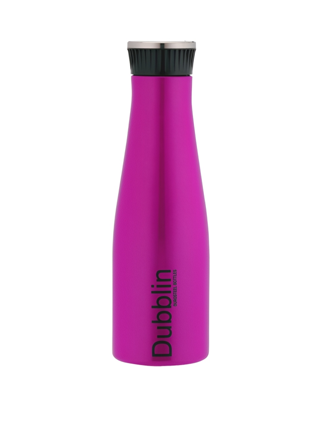 

Dubblin Pink & Black Stainless Steel Solid Single Wall Vacuum Water Bottle 1100ml