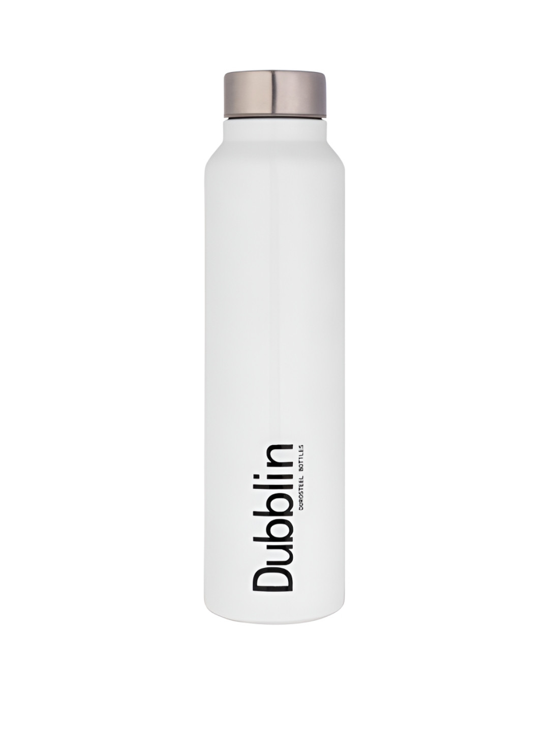 

Dubblin Bingo White & Silver Toned Stainless Steel BPA Free Water Bottle 1 L