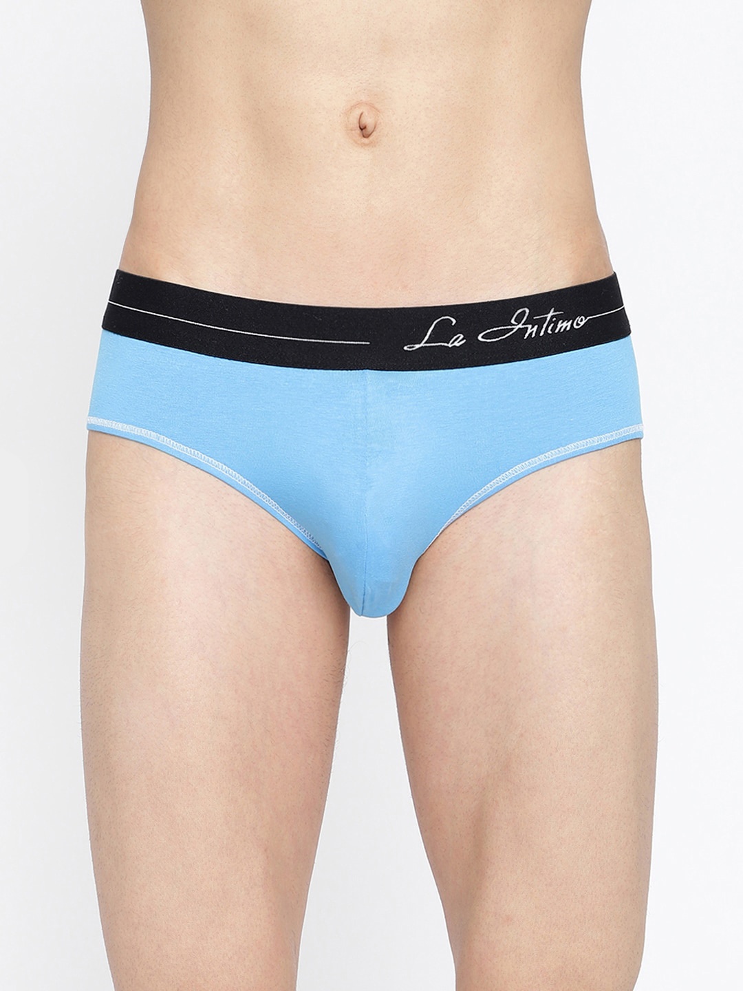 

La Intimo Men Mid-Rise Anti Microbial Brief, Blue
