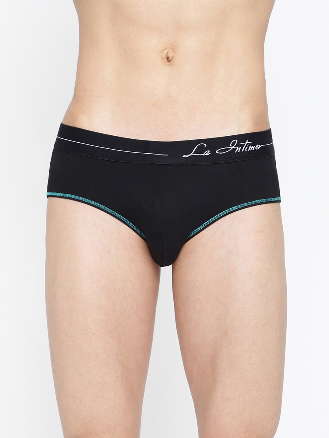 

La Intimo Men Low-Rise Anti Microbial Basic Briefs LIBR04BK0, Black