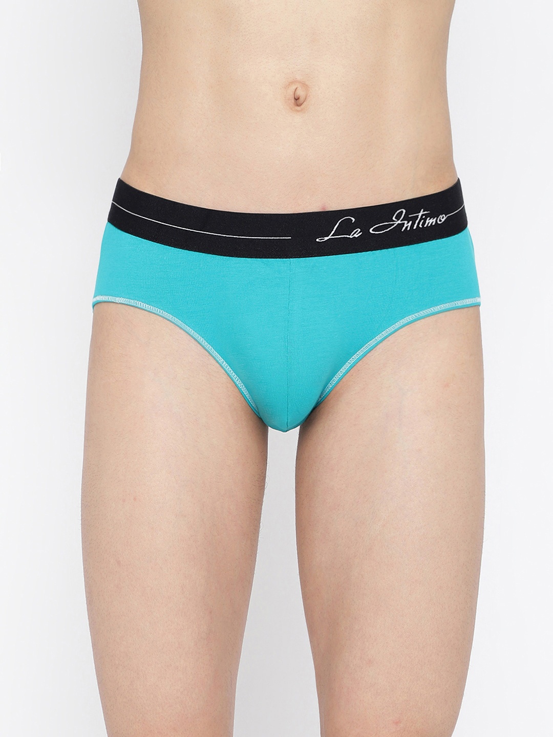 

La Intimo Men Mid-Rise Anti Microbial Brief, Teal