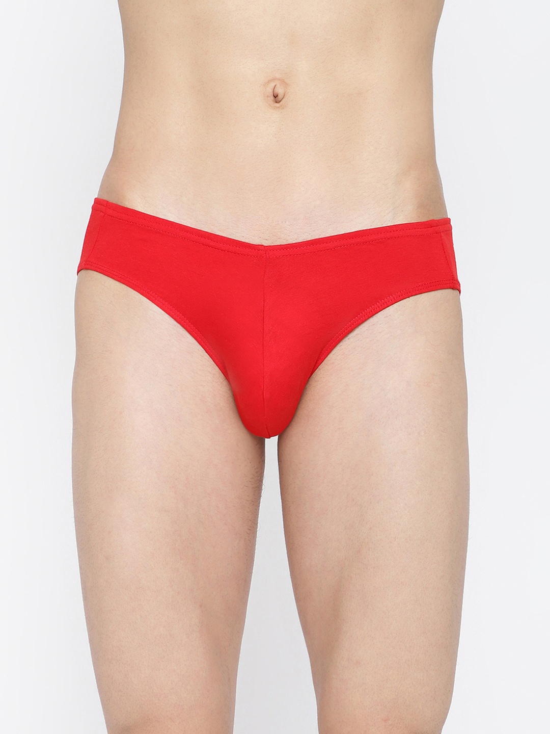 

La Intimo Men Mid-Rise Anti Microbial Brief, Red