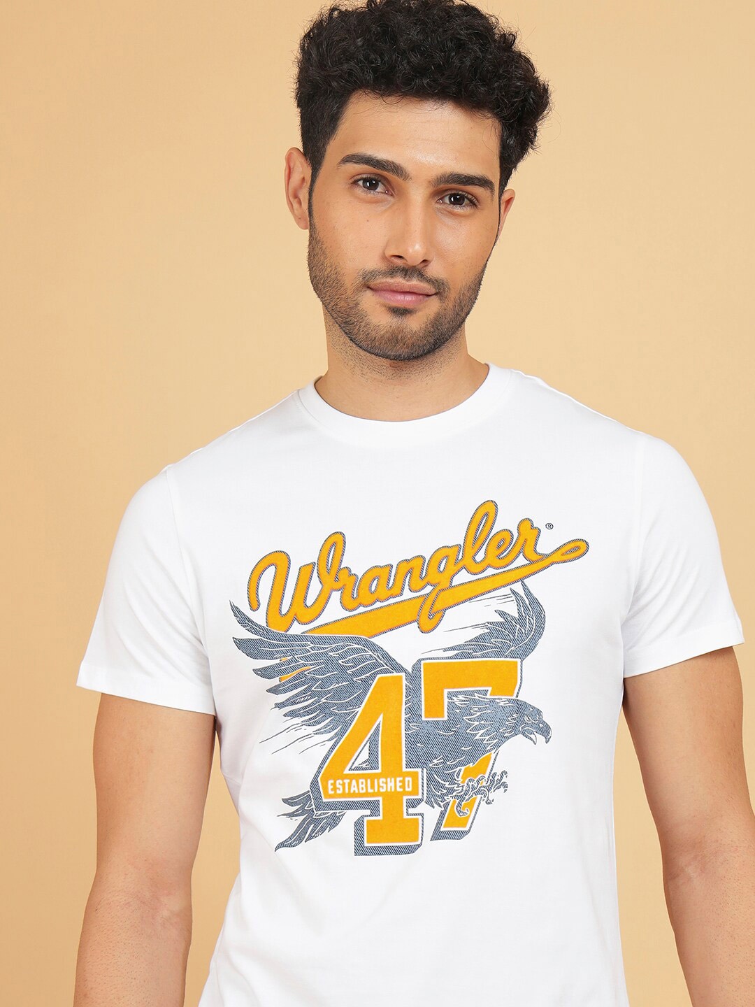 

Wrangler Graphic Printed Pure Cotton T-shirt, White
