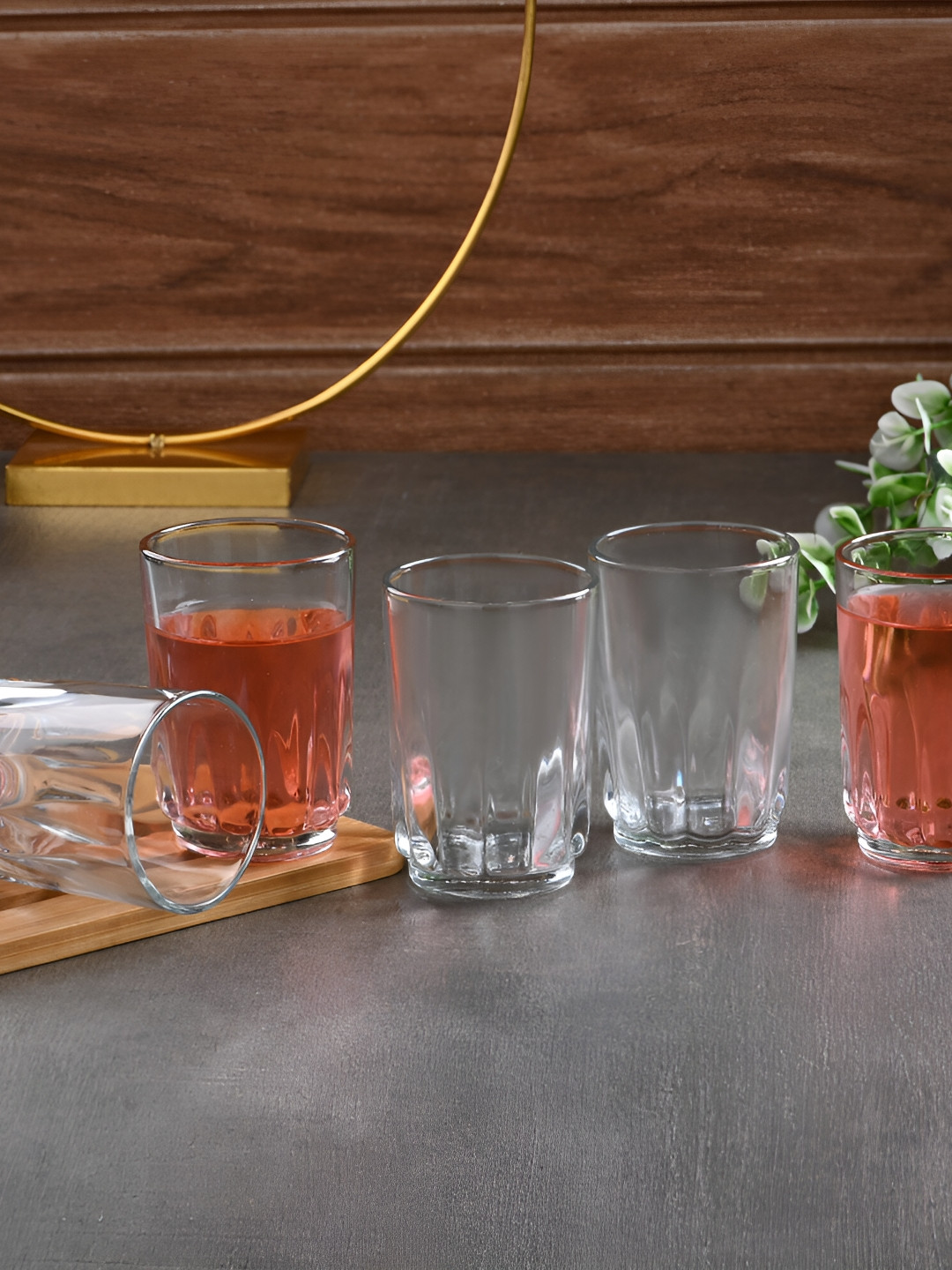 

Afast Transparent 5 Pieces Dishwasher Safe Whisky Glasses 200 Ml