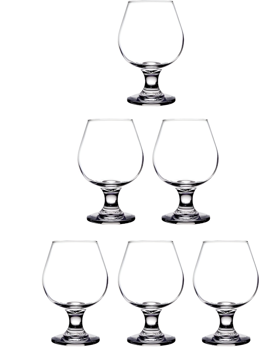 

Afast Transparent 6 Pcs Glass Wine Glass Dishwasher Safe Bar &Drinkware 300Ml