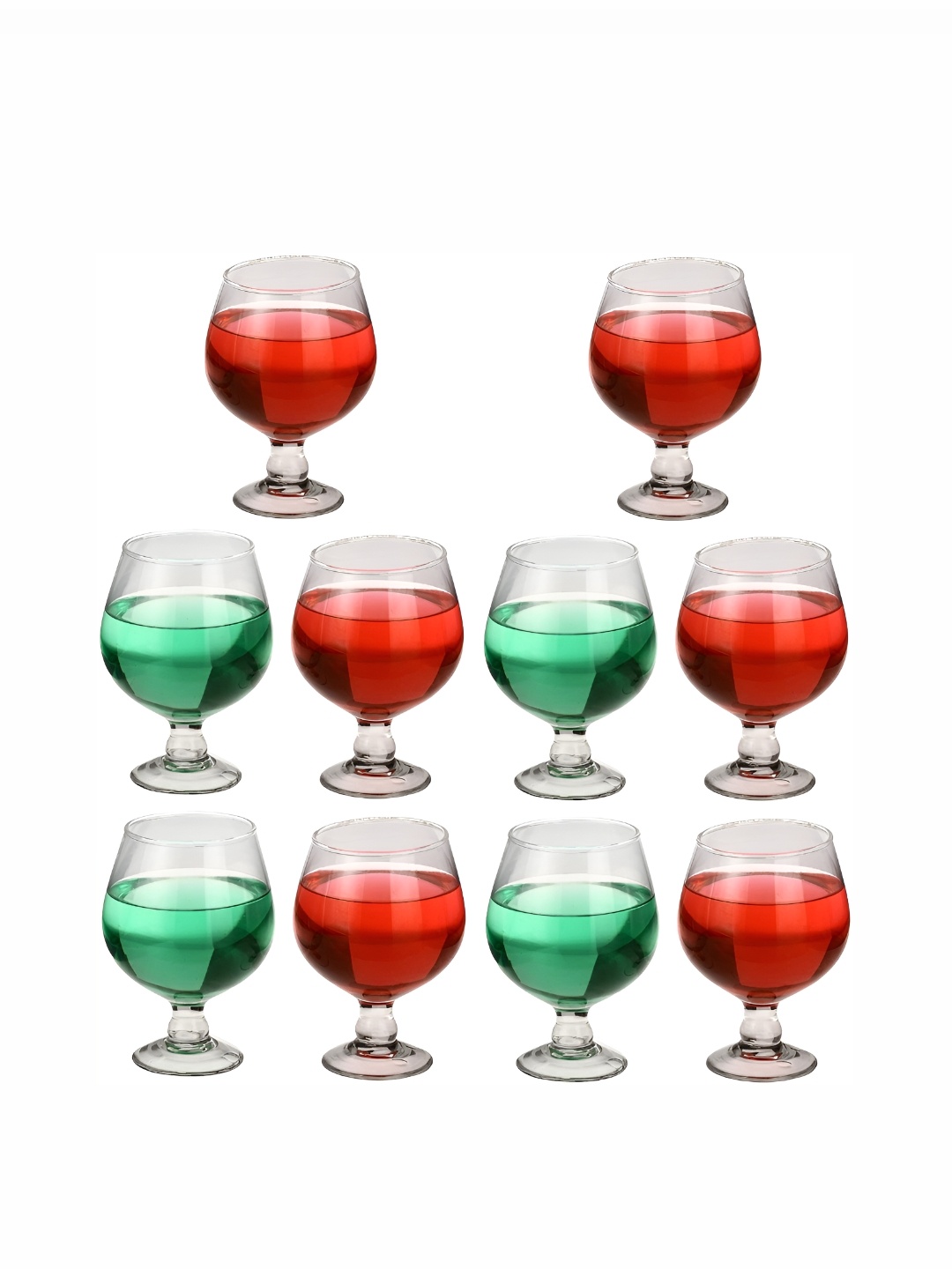 

Afast Transparent 10 Pieces Glass Fashion Wine Glasses 300 ml
