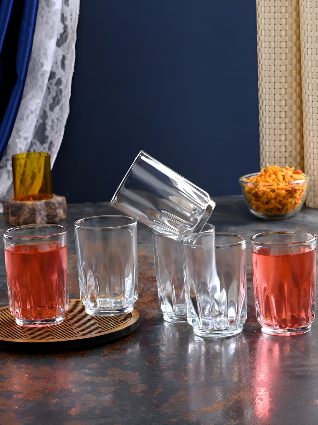 

Afast Transparent 6 Pieces Dishwasher Safe Whisky Glasses 200ml