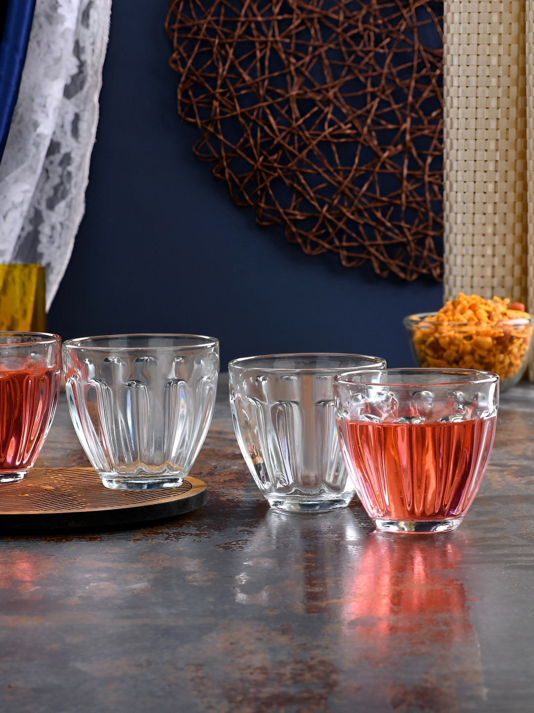 

Afast Transparent 4 Pieces Dishwasher Safe Whisky Glasses 150 Ml