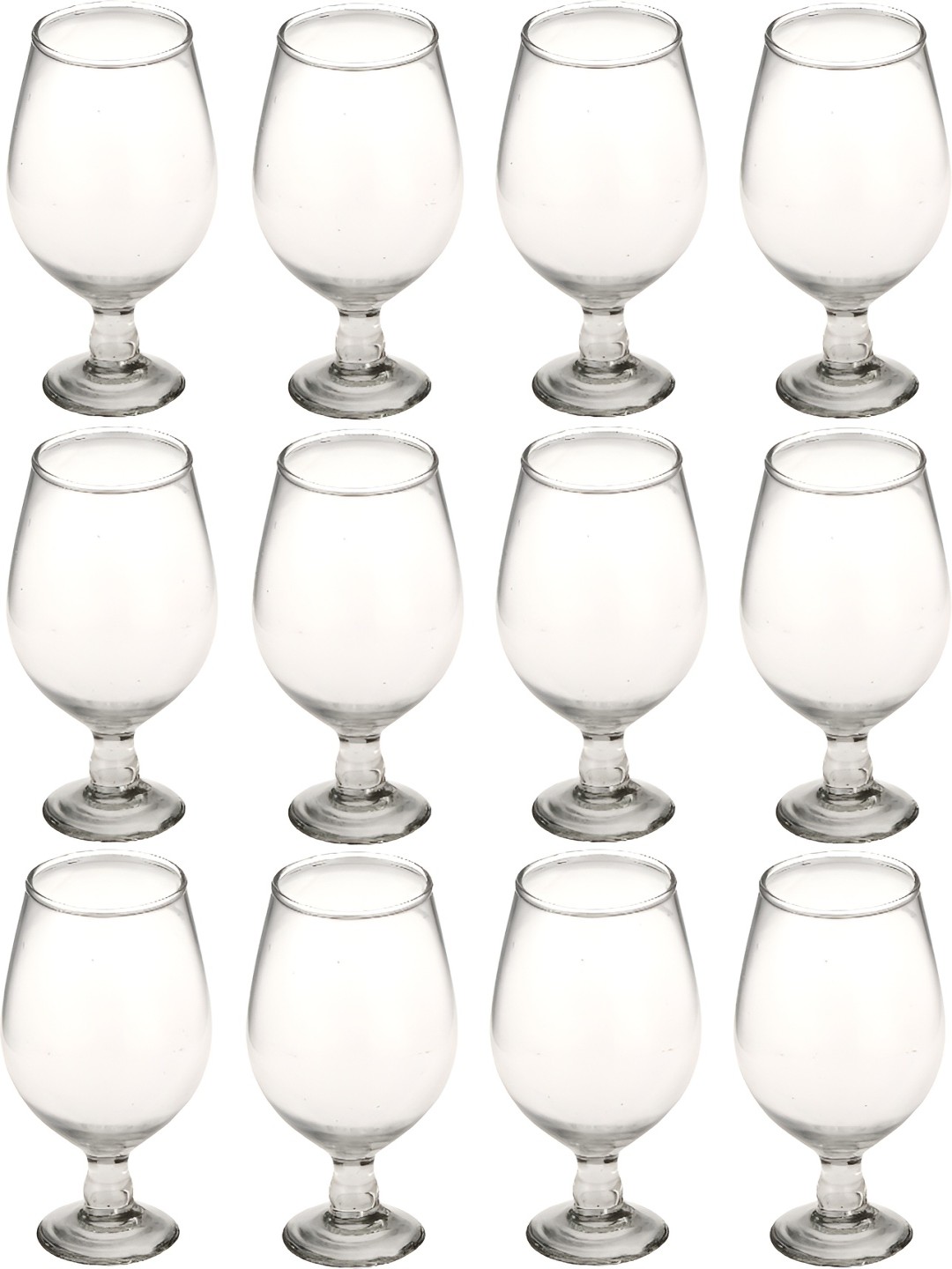 

Afast Transparent 12 Pieces Dishwasher Safe Wine Glasses 300 ML Each