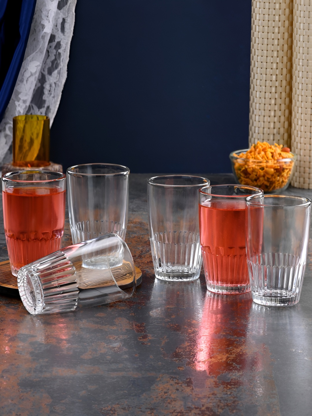 

Afast Transparent 6 Pieces Dishwasher Safe Whisky Glasses 200 Ml