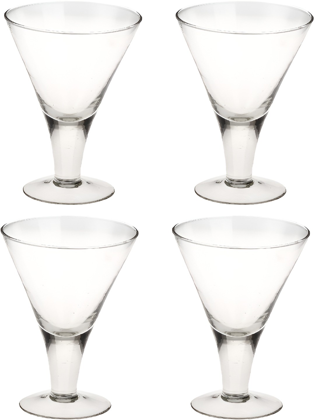 

Afast 4 Pcs Transparent Solid Wine Glass - 150 ML Each