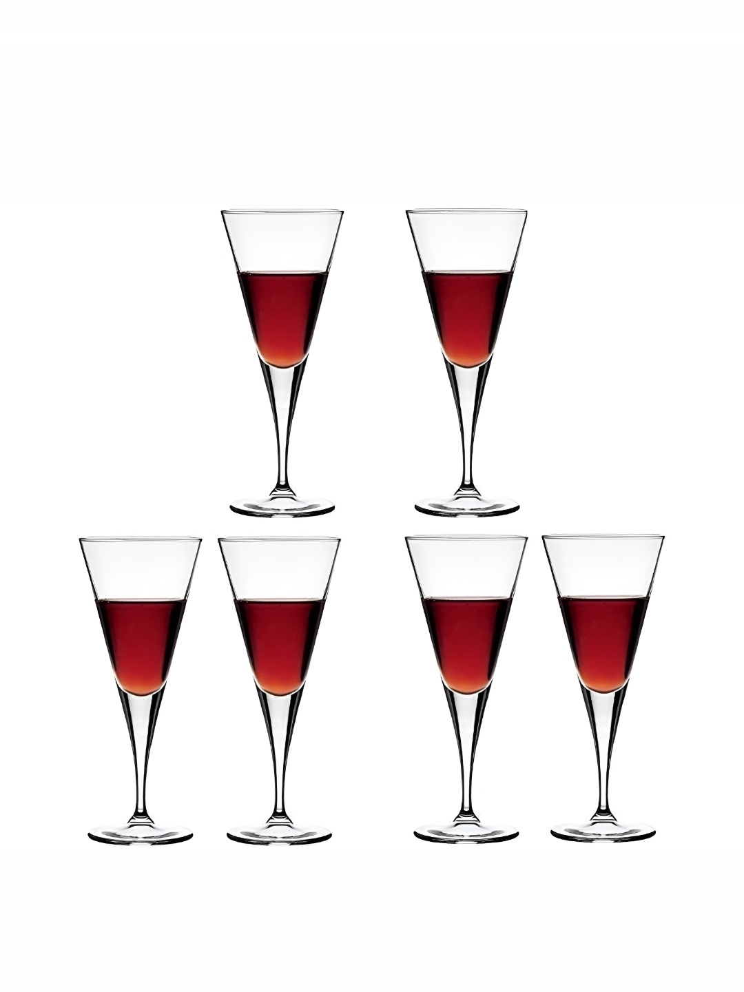 

Afast 6 Pcs Transparent Solid Wine Glass - 150 ML Each