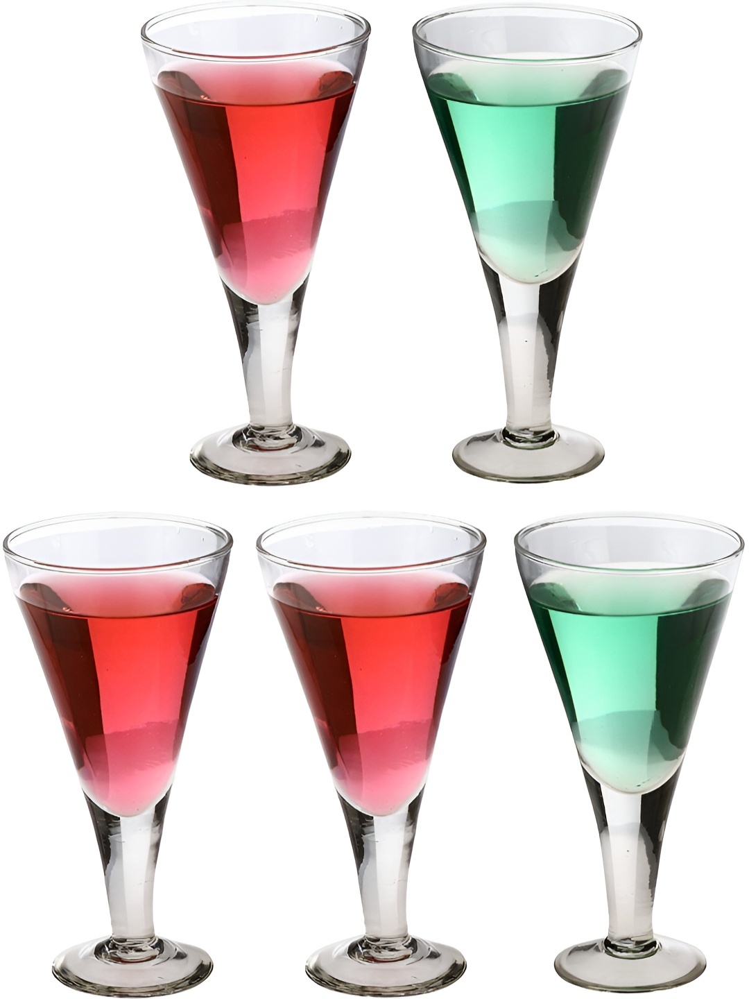 

Afast Transparent 5 Pieces Glass Fashion Champagne Glasses 150 ml