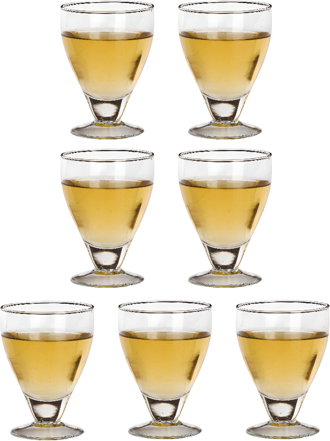 

Afast Transparent 7Pcs Glass Wine Glass Dishwasher Safe Bar &Drinkware 250Ml