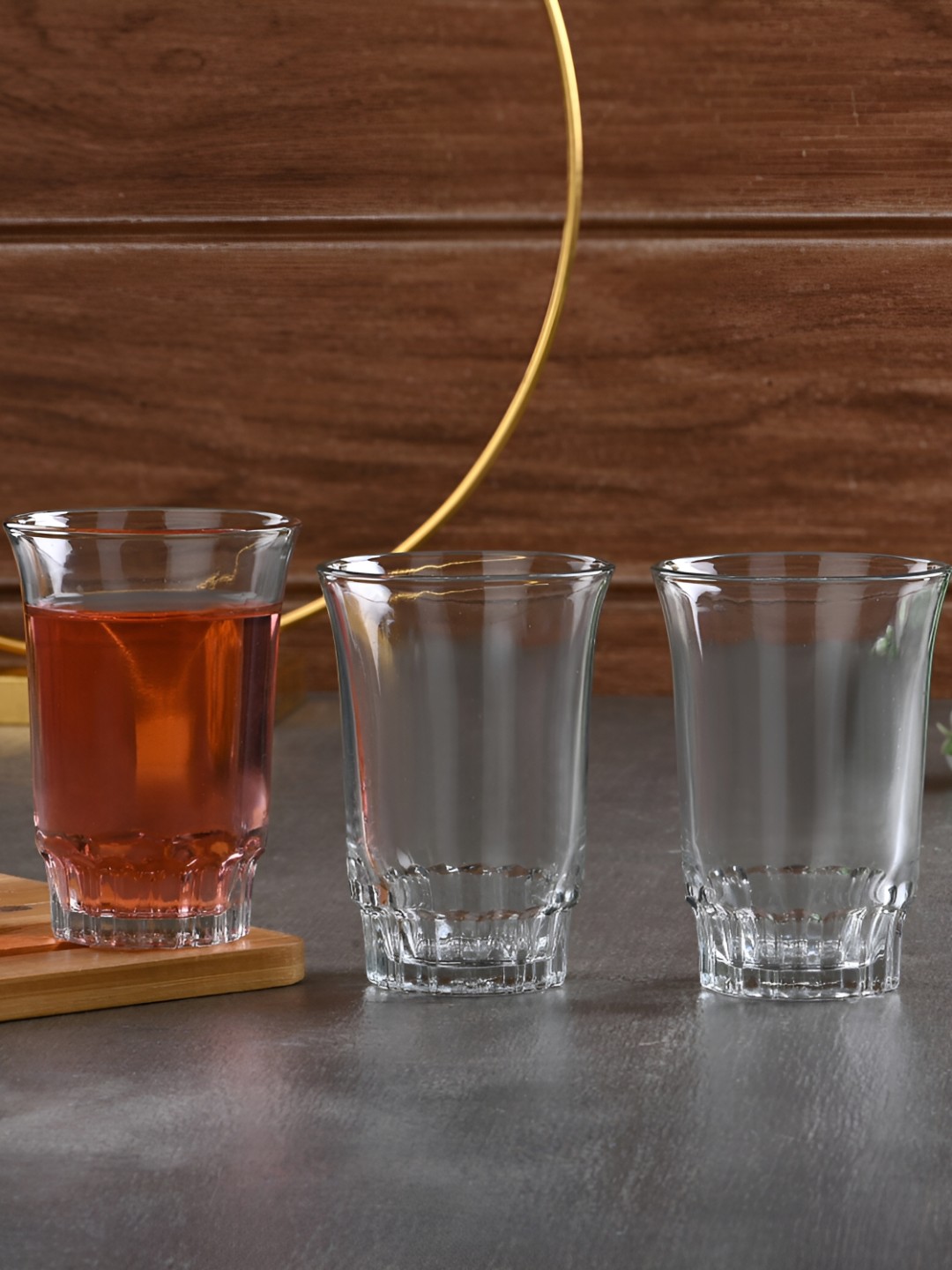 

Afast Transparent 3 Pieces Dishwasher Safe Juice Glassess 150 ml