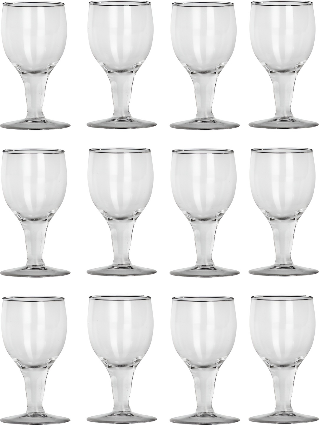 

Afast Transparent 12 Pieces Dishwasher Safe Wine Glass 180 ML Each