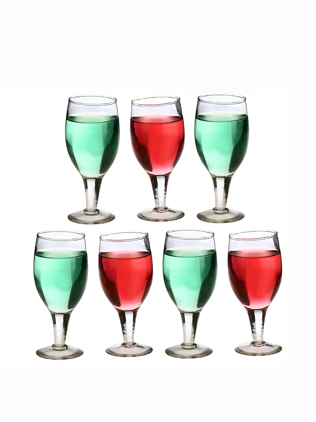 

Afast 7 Pcs Transparent Solid Wine Glass - 180 ML Each