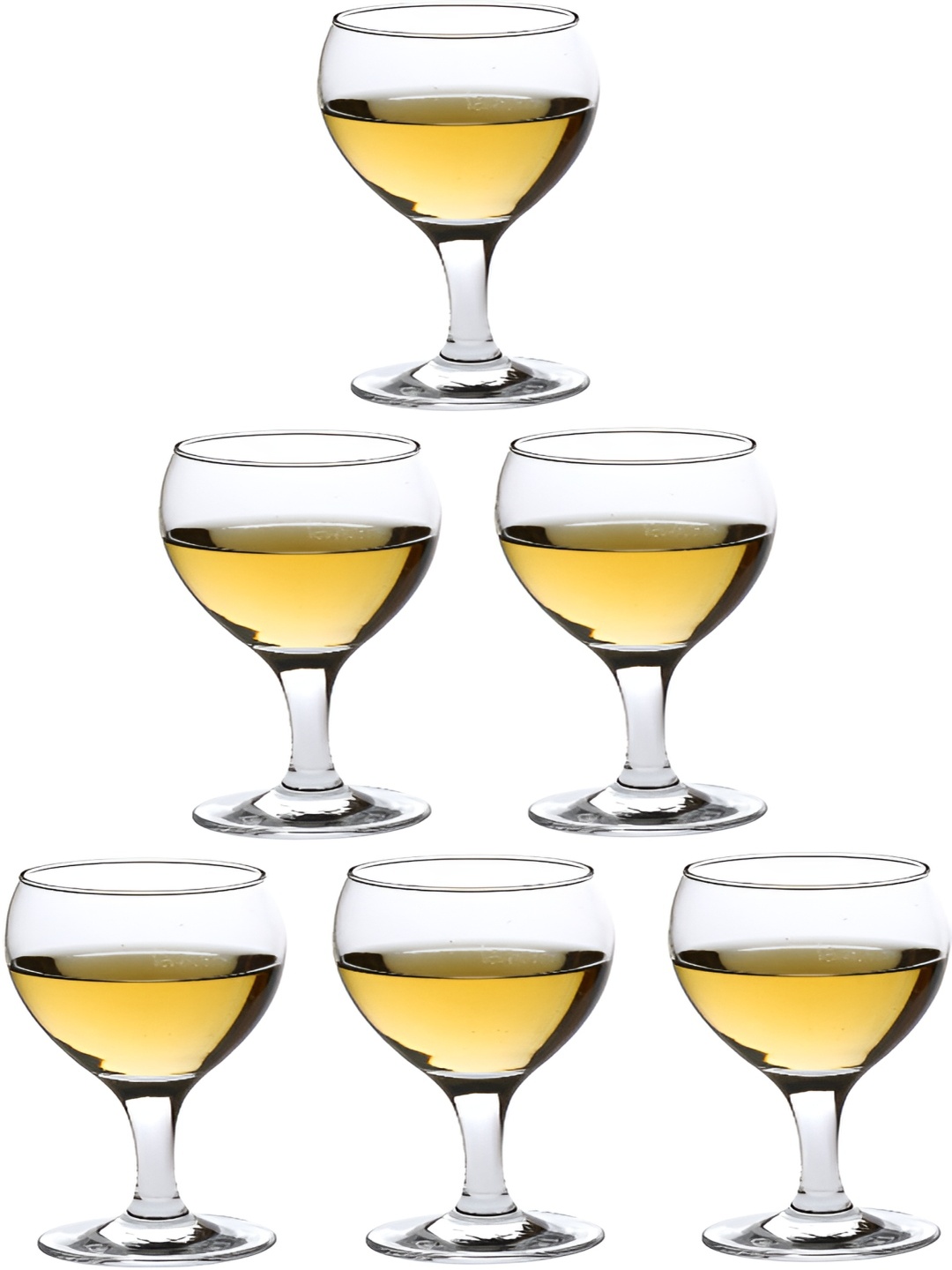 

Afast Transparent 6 Pieces Dishwasher Safe Brandy Snifter Glasses 250 ml