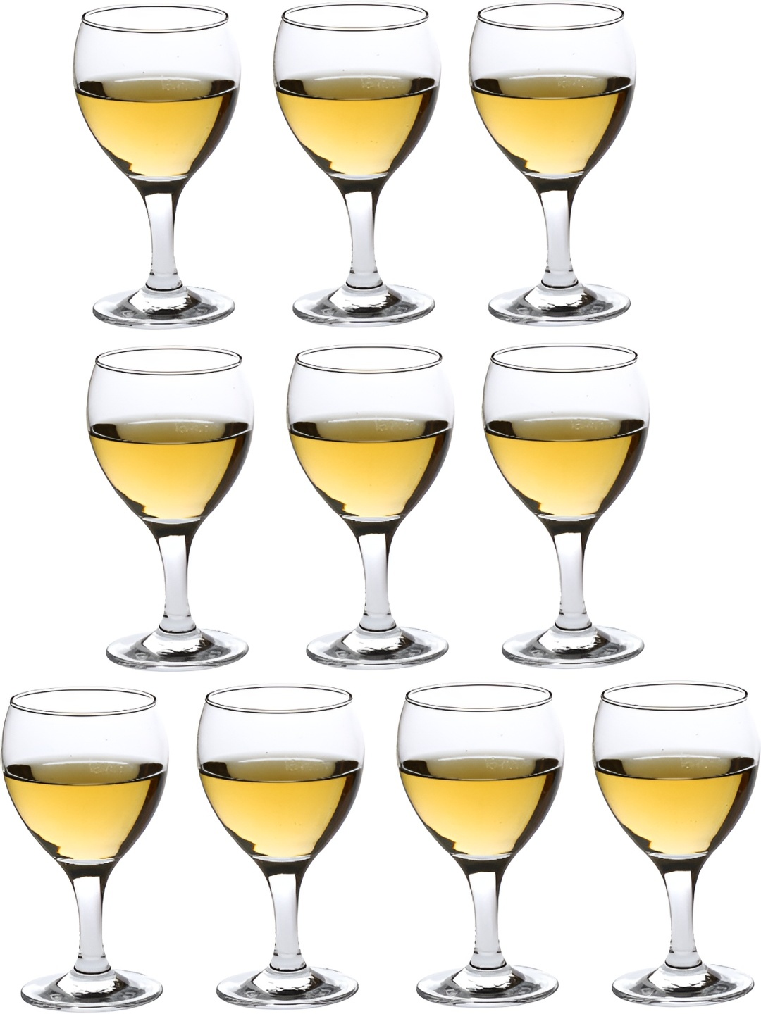 

Afast Transparent 10 Pieces Dishwasher Safe Wine Glass 250ml