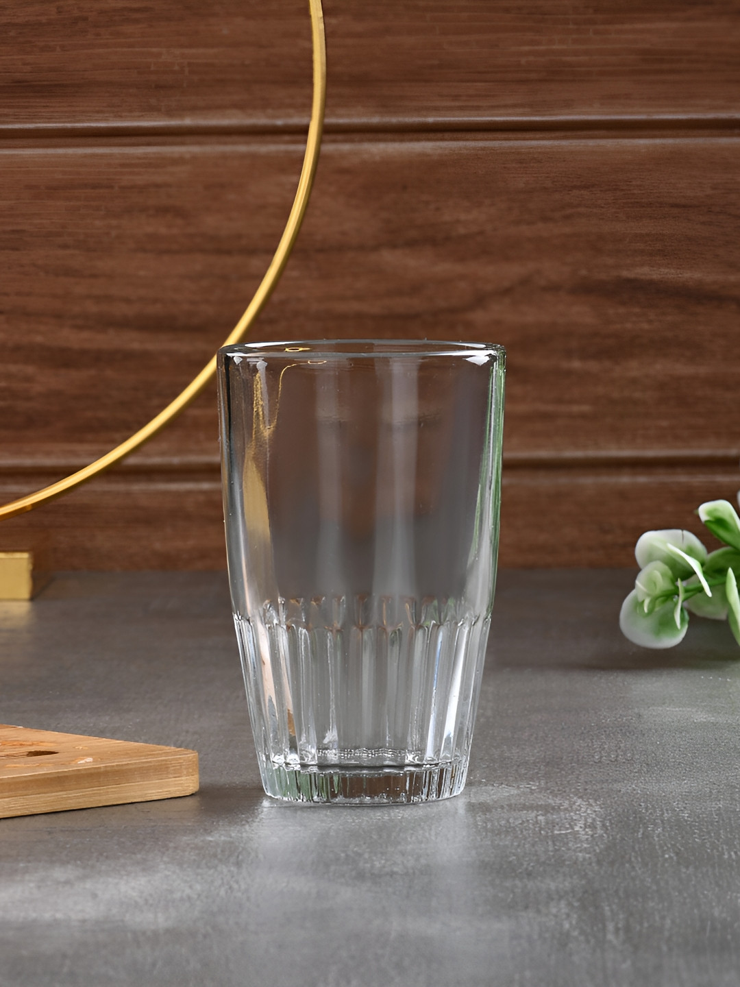 

Afast Transparent Textured Dishwasher Safe Water or Juice Glass 180 ML