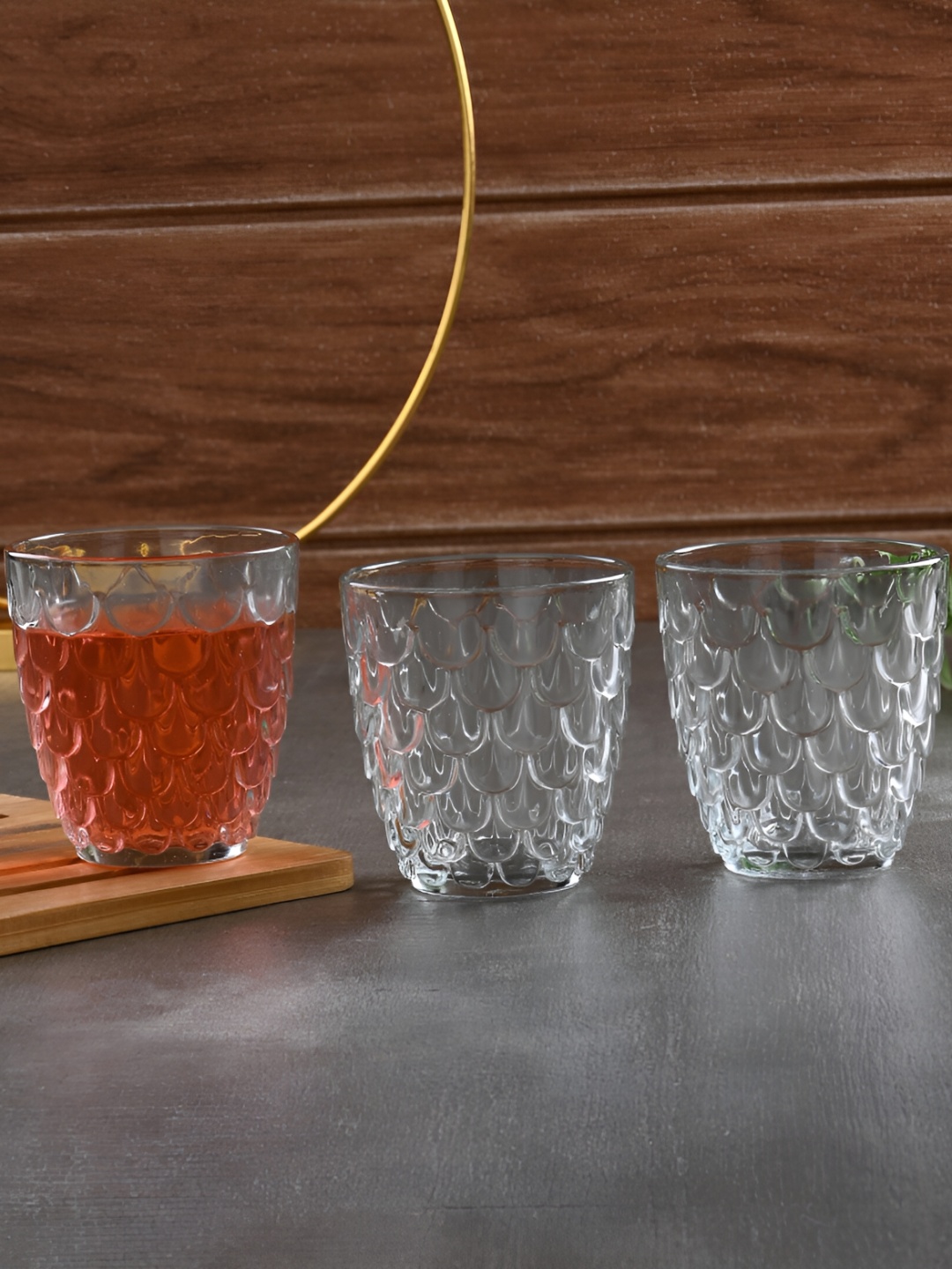 

Afast Transparent 3 Pieces Glass Fashion Whisky Glasses 250 ml
