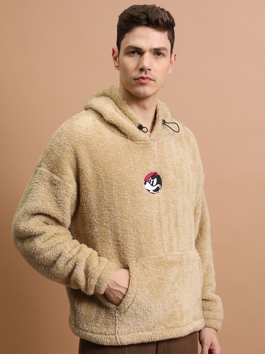 

HIGHLANDER Hooded Oversized Sweatshirt, Brown