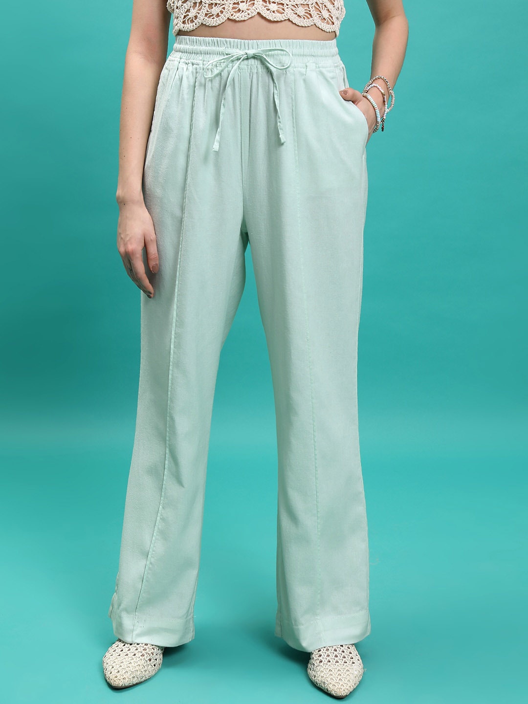 

Tokyo Talkies Women Blue Trousers