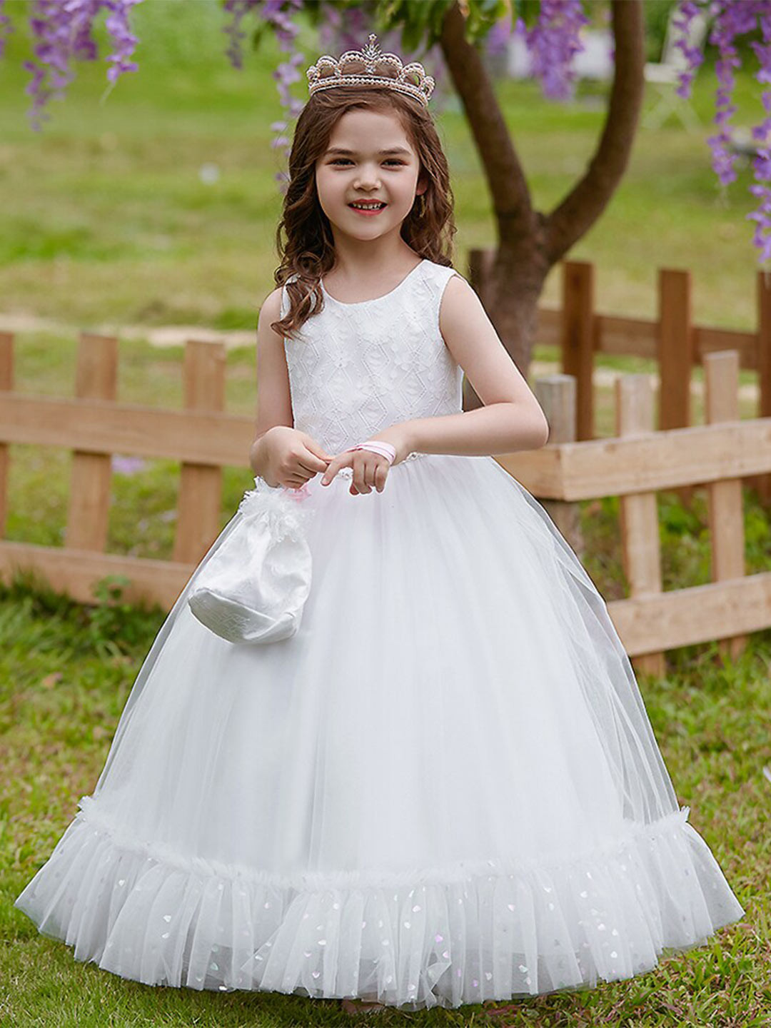 

StyleCast White Applique Mini Dress