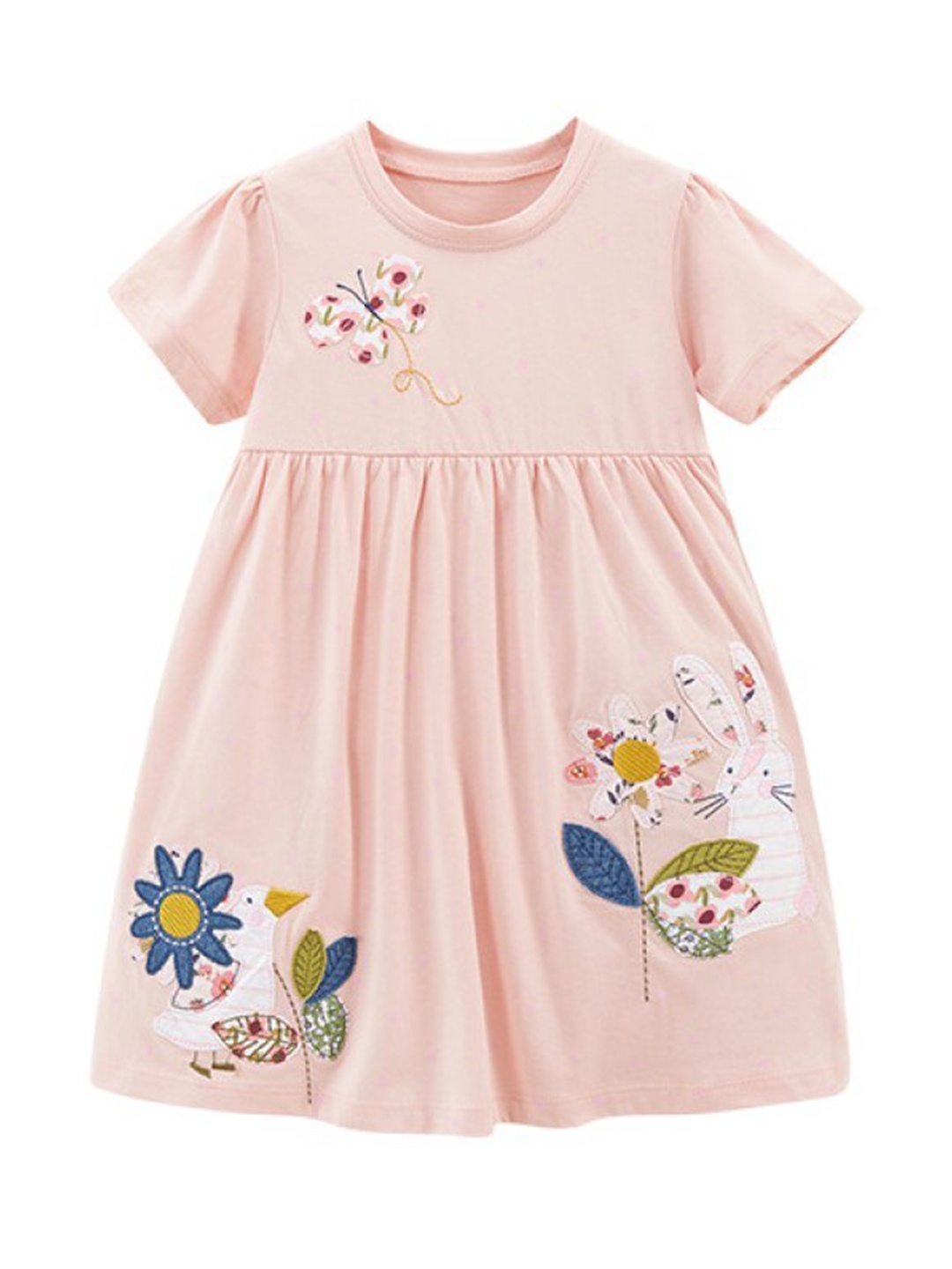 

StyleCast Pink Infant Girls Floral Print Fit & Flare Cotton Dress