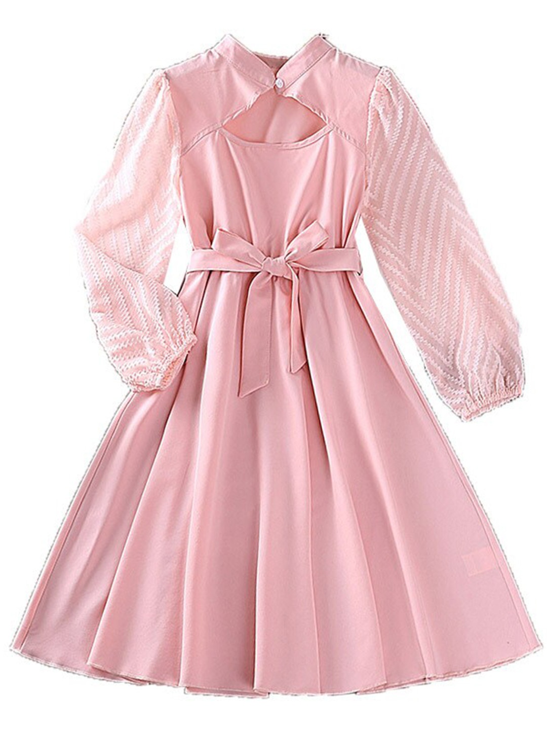 

StyleCast Pink Girls Puff Sleeve Fit & Flare Dress