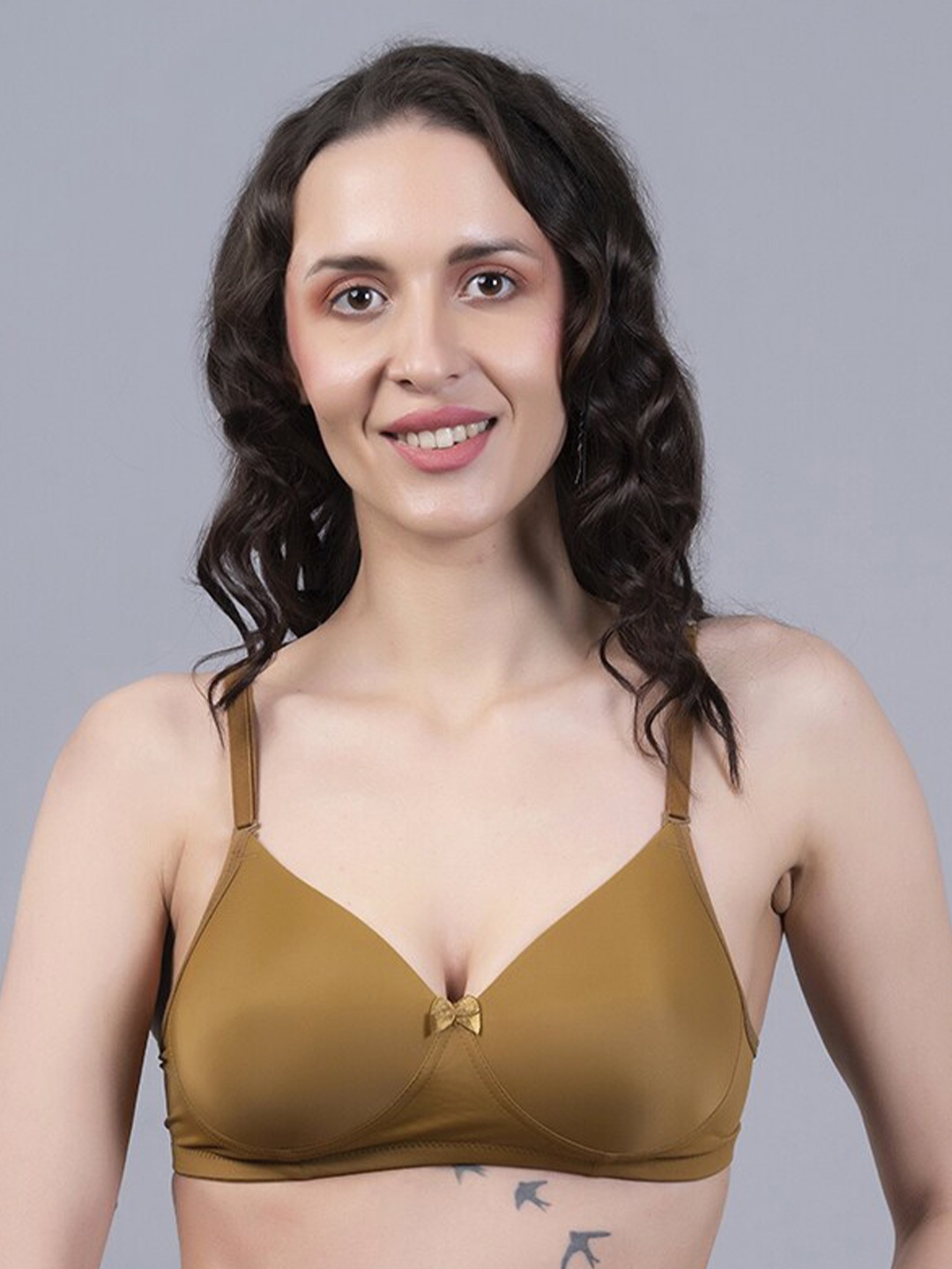 

NIGHTHOPE Full Coverage All Day Comfort Heavily Padded Everyday Bra, Olive